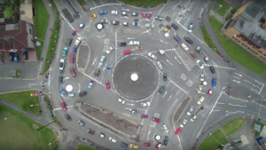 Imatge aérea de la rotonda màgica de Swindon