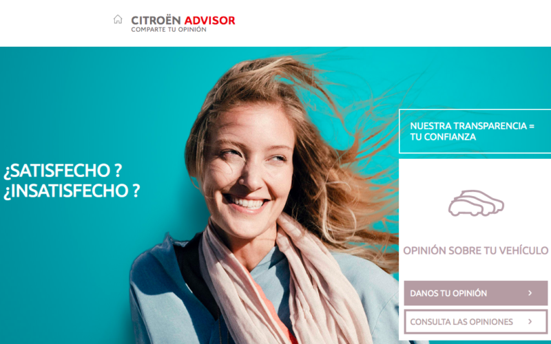Web de Citroën Advisor